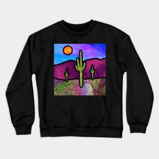 Desert Stained Glass Crewneck Sweatshirt